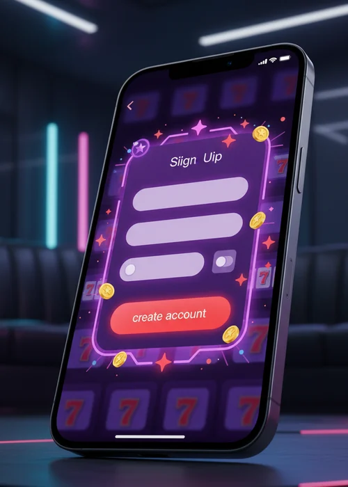 Black Panther Casino registration form on a mobile screen, showing fields for email, password, and currency selection, with a sleek dark theme.